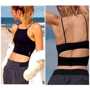 Free People Tighten Up Black Women's Camisole Top XS/S